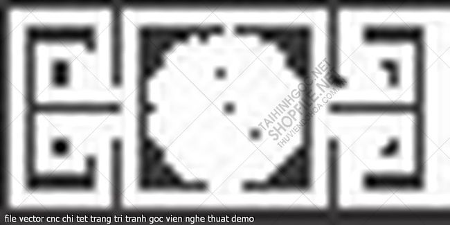 file vector cnc chi tet trang tri tranh goc vien nghe thuat